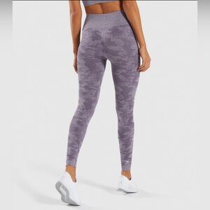 Gymshark Adapt Camo Leggings Small Lavender Grey